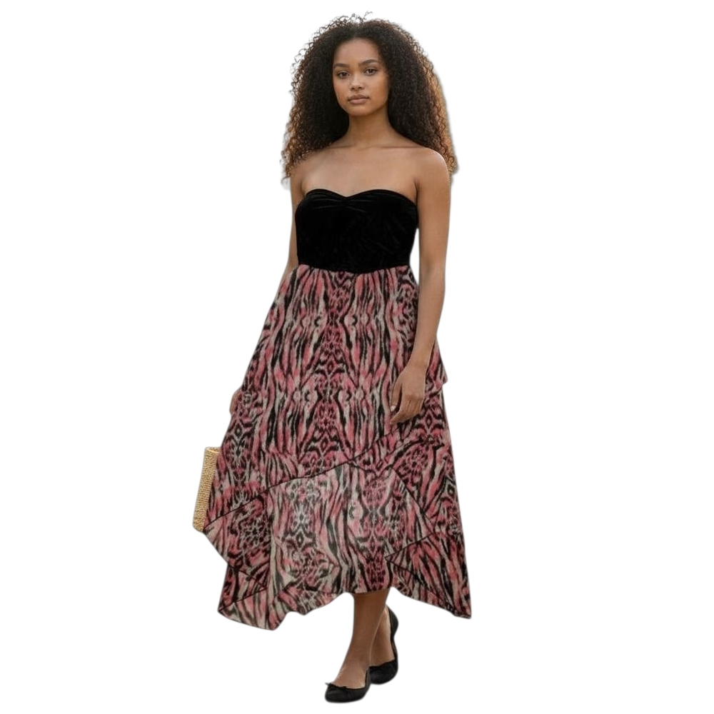 Almost Famous Sheer Animal Print Sz Large